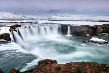 Godafoss, a waterfall located in the Baroardalur district of Iceland, Polar Regions - RHPLF11912