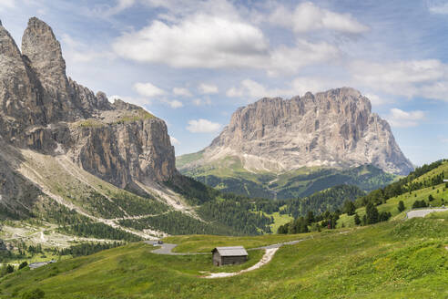 Hütte der Sella- und Langkofelgruppe in Italien, Europa - RHPLF12228