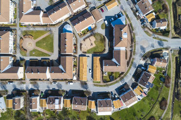 Aerial view of suburb - JOHF00928