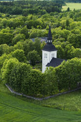 Kirche unter Bäumen - JOHF00964