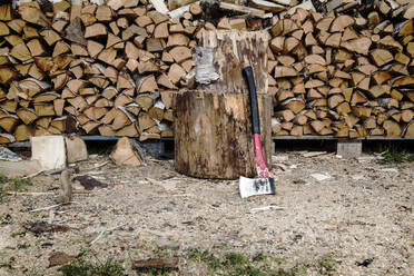 Stack of wood - JOHF01297