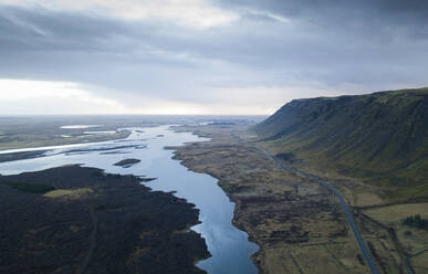 Iceland, Aerial view of Jokulsarlon lake - DAMF00064