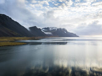 Island, Wolken über dem See Jokulsarlon - DAMF00066