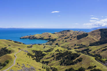 Neuseeland, Nordinsel, Waikato, Luftaufnahme von Land - FOF10990