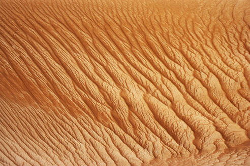 Oman, Gekräuselter Sand auf einer Düne, Vollbild - WWF05265
