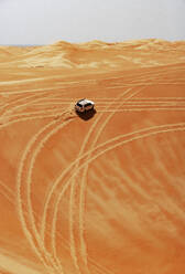 Sultanate Of Oman, Wahiba Sands, Dune bashing in a SUV - WWF05304