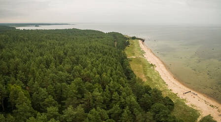 Panoramaluftaufnahme der Küste der Insel Vormsi in Estland - AAEF04045
