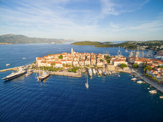 Luftaufnahme der Insel Korcula, Kroatien. - AAEF04078