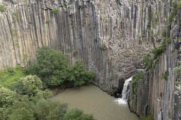 La Rosa-Wasserfall in Prismas Basalticos, Hidalgo, Mexiko. - CAVF63566