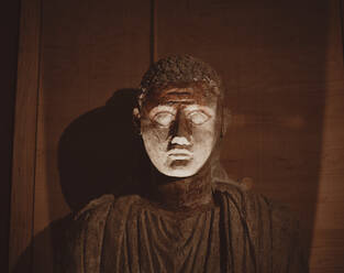 Statue of Buddha in Louvre, Paris - CAVF63797