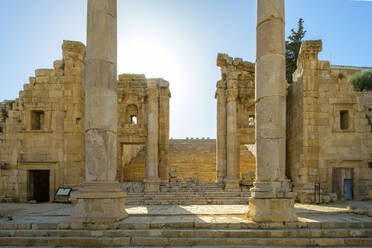 Nymphäum in der antiken römischen Stadt Gerasa, Jerash, Jordanien - CAVF64455