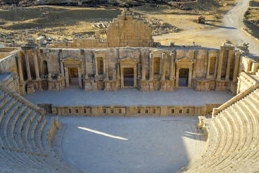 Theater in der antiken römischen Stadt Gerasa, Jerash, Jordanien - CAVF64457