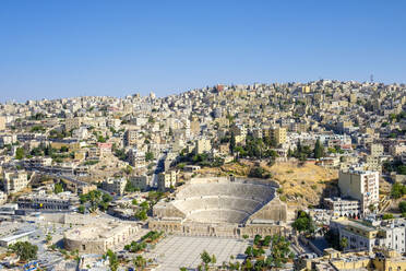 römisches Theater aus dem 2. Jahrhundert am Hashemite Plaza, Amman, Jordanien - CAVF64458