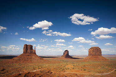 Midday light at Monument Valley, an iconic road trip stop in Arizona - CAVF64550