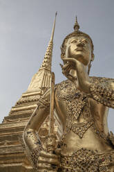 Goldene Statue von Kinnari im Inneren des Großen Palastes - CAVF64616