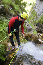 Canyoneering Sharrumbant de Anaye Canyon in Lescun Valley, Pyrenees. - CAVF64679