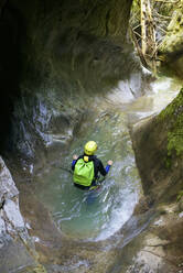 Canyoning Gloces Canyon in Pyrenees. - CAVF64686