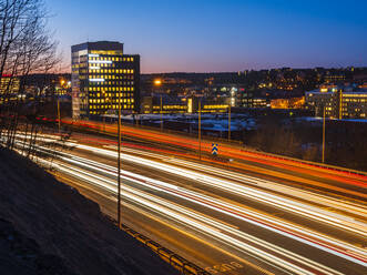 Light trails on road - JOHF02294