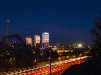 Light trails on road - JOHF02296