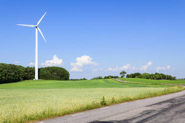 Windkraftanlage auf dem Feld - JOHF02384