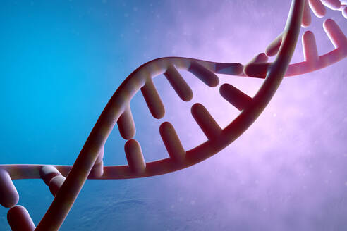 Three dimensional render of DNA double Helix - SPCF00472