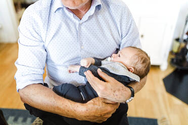 Grandfather with baby - JOHF02829