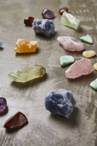 Semi-precious gems stock photo