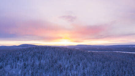 Winterlandschaft bei Sonnenuntergang - JOHF03119