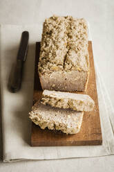 Loaf of home-baked gluten free buckwheat bread - EVGF03487