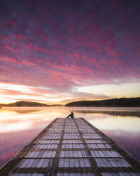 Sunset at lake - JOHF04018