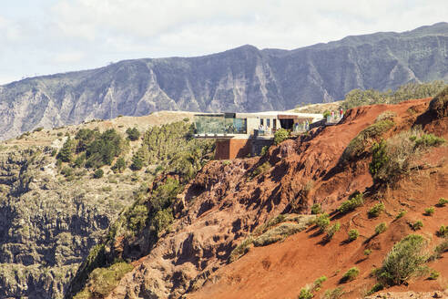 Aussichtsplattform Mirador de Abrante in den Bergen, La Gomera, Kanarische Inseln, Spanien - MAMF00883