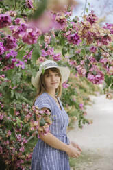 Portrait of woman in a park, Aveiro, Portugal - AHSF00939