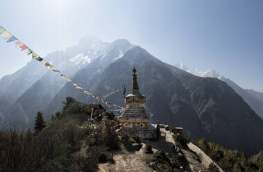 Tengboche stupa, Himalayas, Solo Khumbu, Nepal - ALRF01597