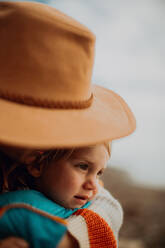 Mother and toddler enjoying outdoors - ISF22351