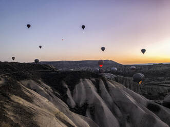 Hot air balloon over Göreme, Cappadocia, Turkey - ISF22462