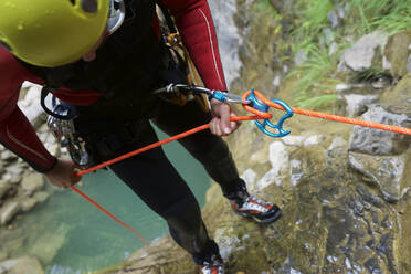 Canyoning Furco Canyon in Pyrenees. - CAVF65818