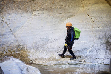 Canyoning Gorgol Canyon in Pyrenees. - CAVF65839