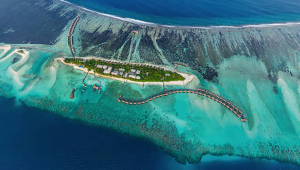 Aerial view of a luxury resort at Southern Maldives - AAEF04699