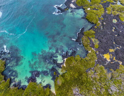 Luftaufnahme der Insel Isabela auf den Galapagos-Inseln. - AAEF04855