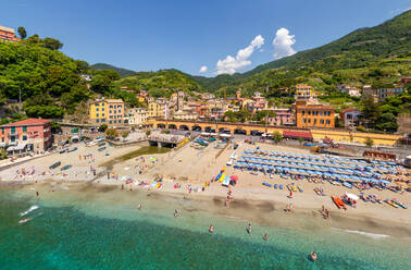 Aerial view of Monterosso al Mare, Italy - AAEF04987