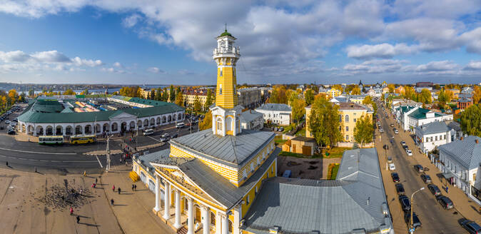 Luftaufnahme des Zentrums von Kostroma, Russland - AAEF05029