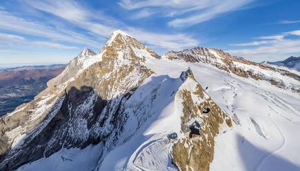 Aerial view of Jungfrau mountain chain, Switzerland - AAEF05159