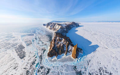 Luftaufnahme des Baikalsees, Russland - AAEF05264