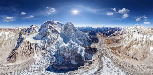 Luftaufnahme des Mount Everest, Himalaya, Nepal - AAEF05265