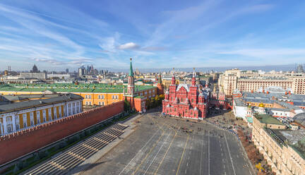 Luftaufnahme des Platzes am Moskauer Kreml, Russland - AAEF05384