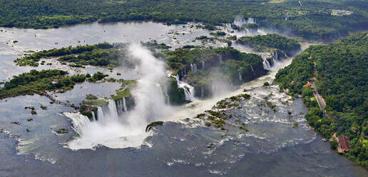 Aerial view of Iguazu falls, Argentina and Brazil - AAEF05448