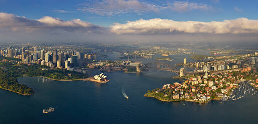 Aerial view of the bay of Sydney, Australia - AAEF05456