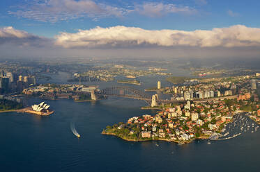 Aerial view of the bay of Sydney, Australia - AAEF05457