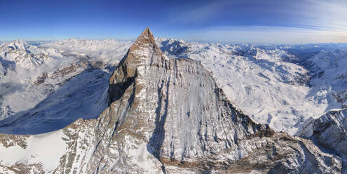 Aerial view of the Matterhorn Mountain, Switzerland - AAEF05482