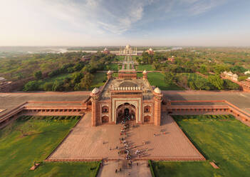 Luftaufnahme des Taj Mahal, Indien - AAEF05600
